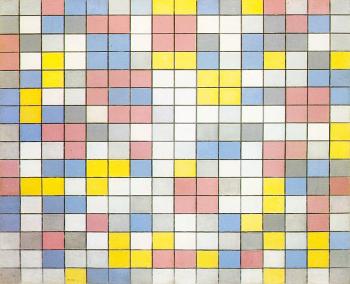 Piet Mondrian : Composition with Grid IX